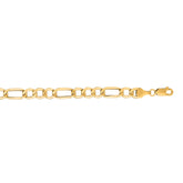14K Gold 6.6Mm Lite Figaro Chain